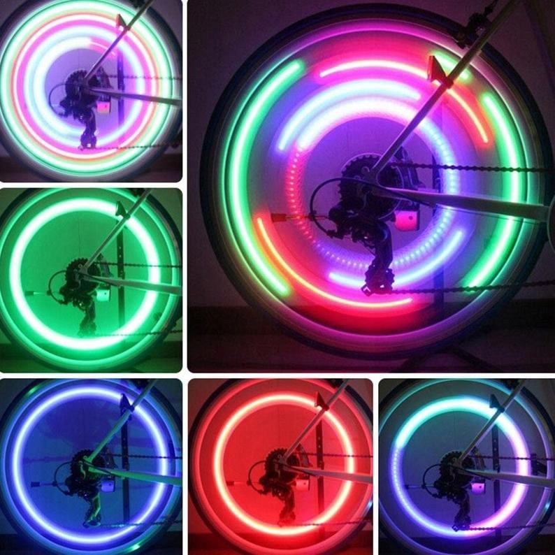 NAKŁADKA LED NA SZPRYCHY KOŁA LAMPKA ROWEROWA Marka KARWIL