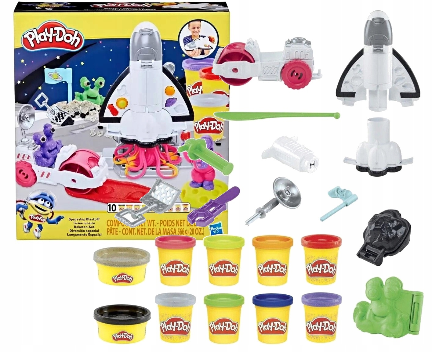 

Ciastolina Zestaw Play Doh Rakieta 10 Tubek
