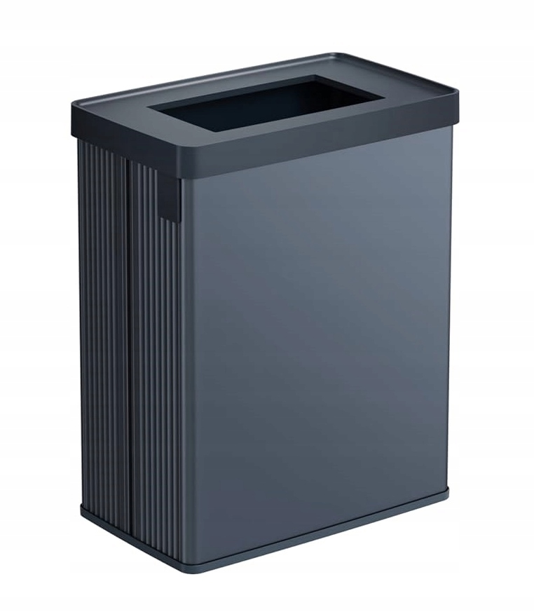Kosz Na Odpady Śmieci 54l Perłowy Szaro Niebieski Verto Recycle Dizajnerski