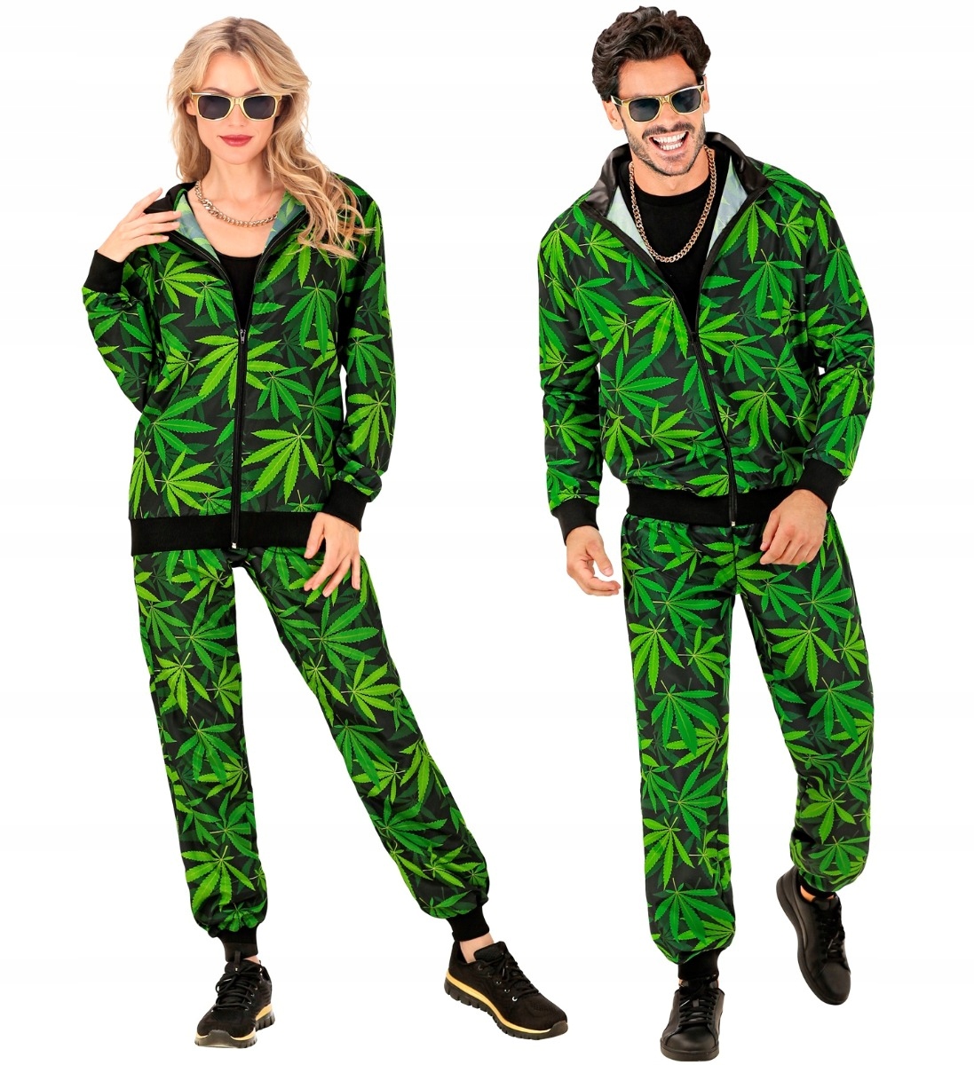 Kostým Teplákovka Marihuana Bylina Ganja Převlek Zábavný Dresiář XXL