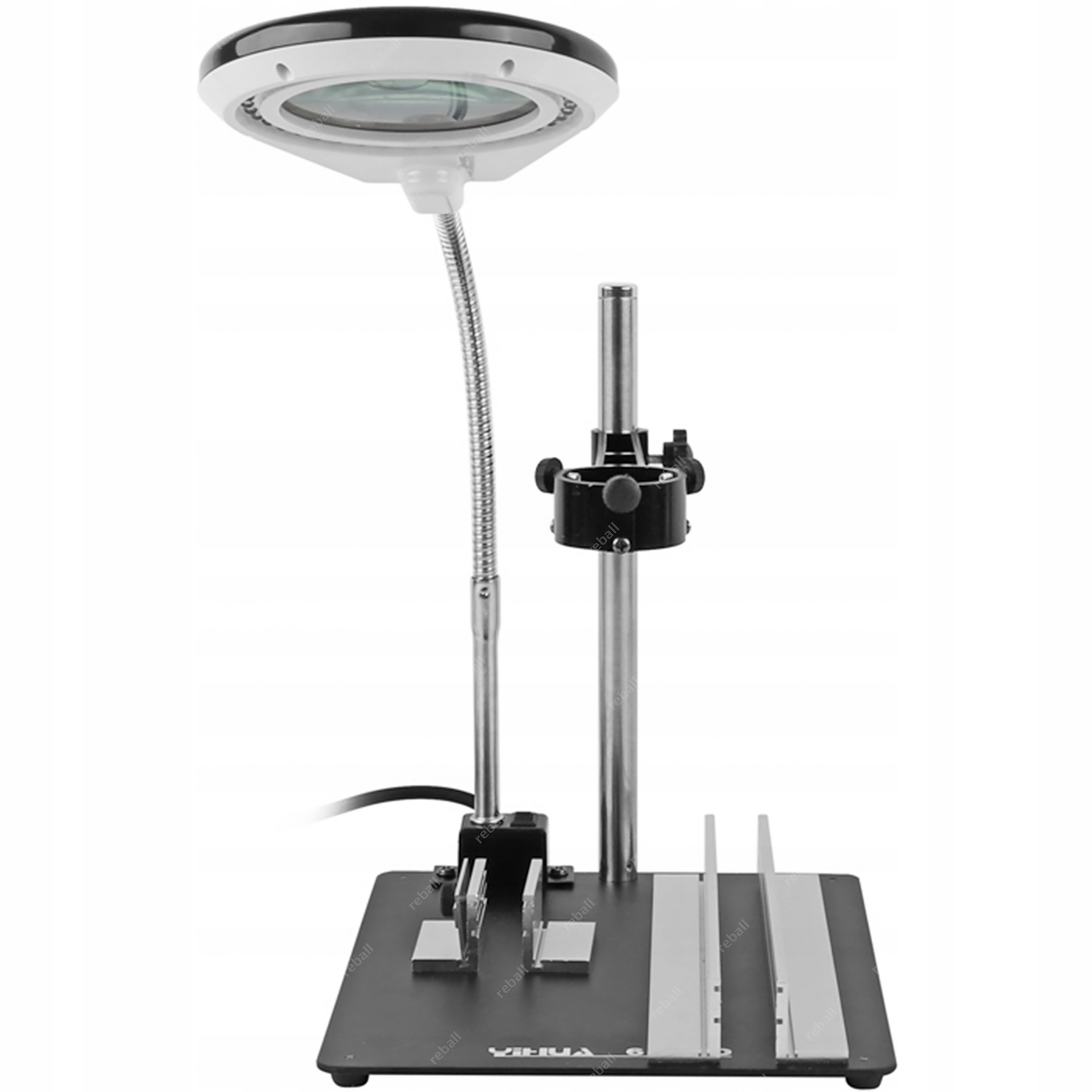 Držák Na Pažbu Hot Air Stanice Stolek Bga Smd Třetí Ruka Lupa 8X Led 40X