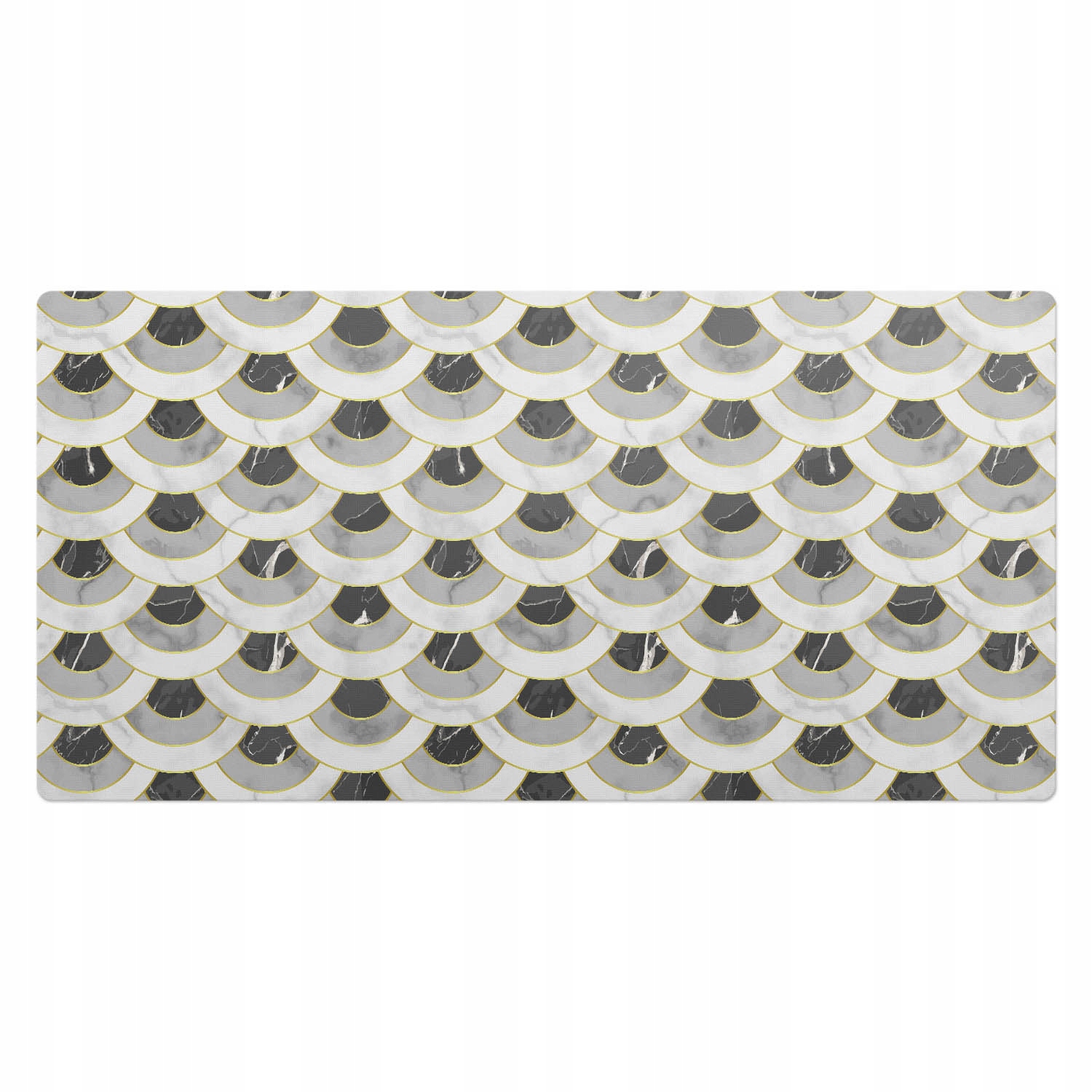 Herní podložka s grafikou na desku Vzor šupin inspirovaný mramorem 100 x 50 cm