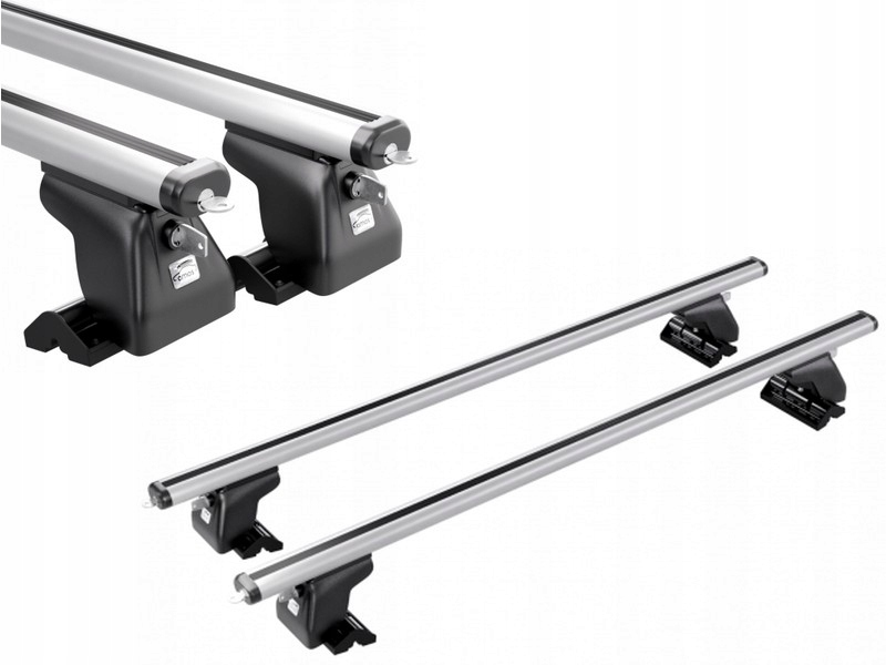 Bagażnik dachowy Amos bazowy belki Mitsubishi Lancer Hatchback 5D 2008-2016