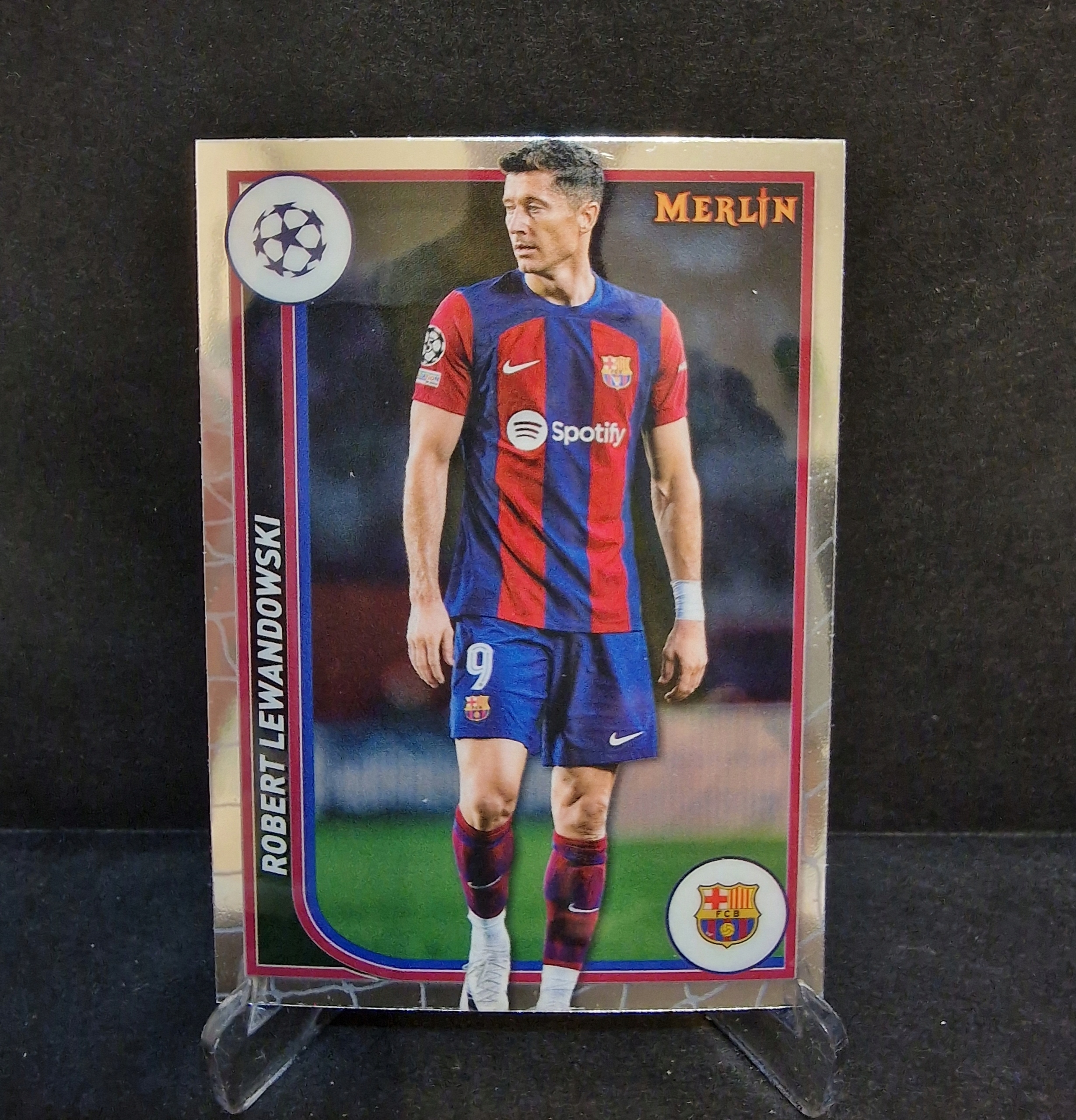 2023-24 Topps Chrome Merlin Robert Lewandowski Fc Barcelona