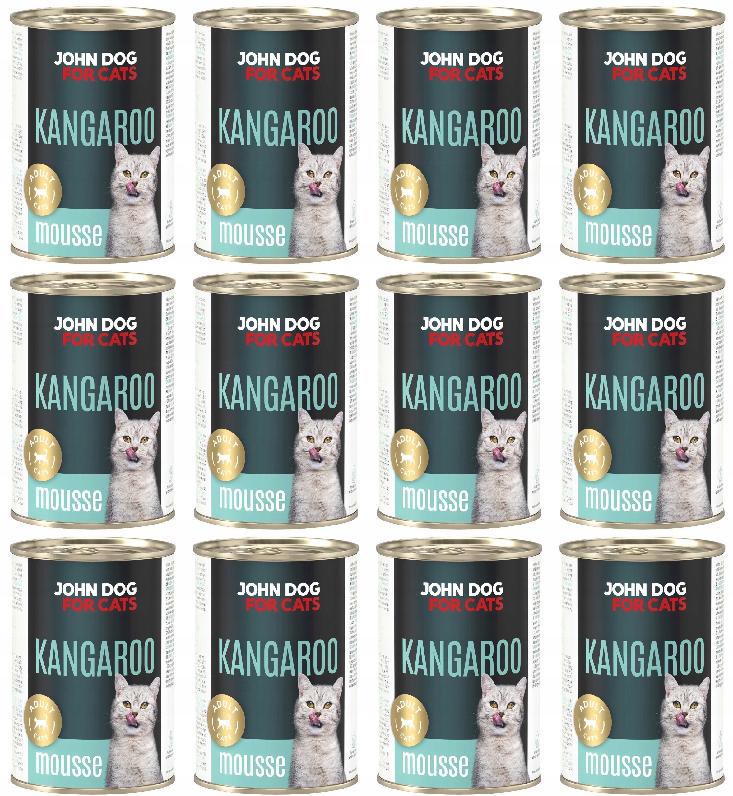 Levně John Dog for Cats Pěna Kangur 12 x 400 g