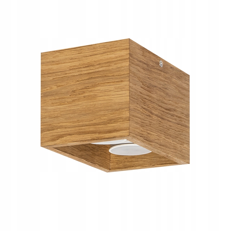 Svietidlo Stropné Svietidlo 15x10 cm Dubová GU10 Led Nástenná stropná lampa Halogénová