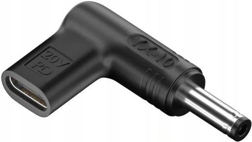 PRZEJŚCIÓWKA ADAPTER USB TYP C do 4.5x3.0mm HP DELL KĄTOWY + PIN 100W PD Marka Letel