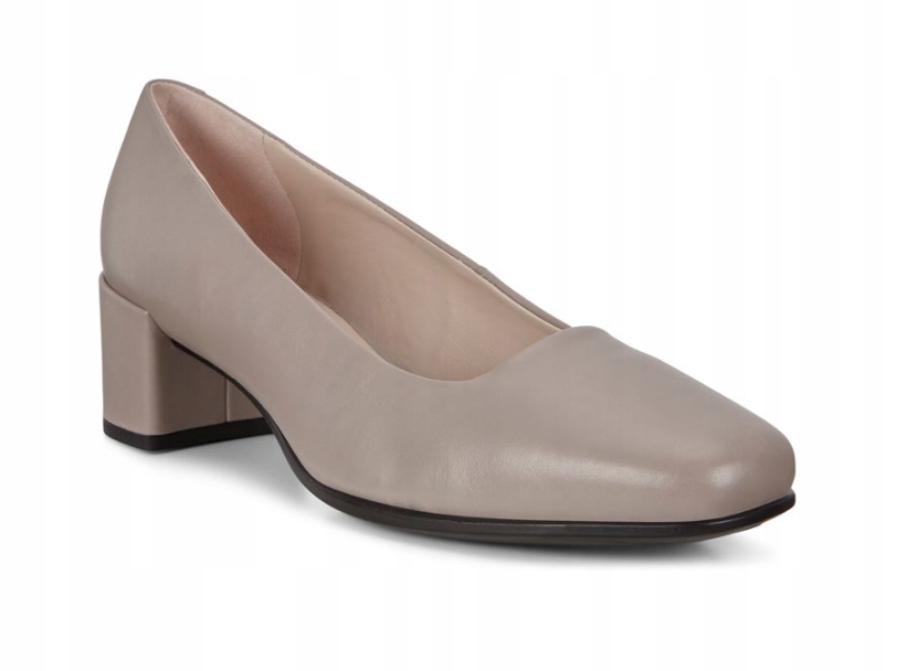 Ecco Dámské Lodičky S Nízkým Kotníkovým Podpatkem, Kožené, Velikost 36 J_a