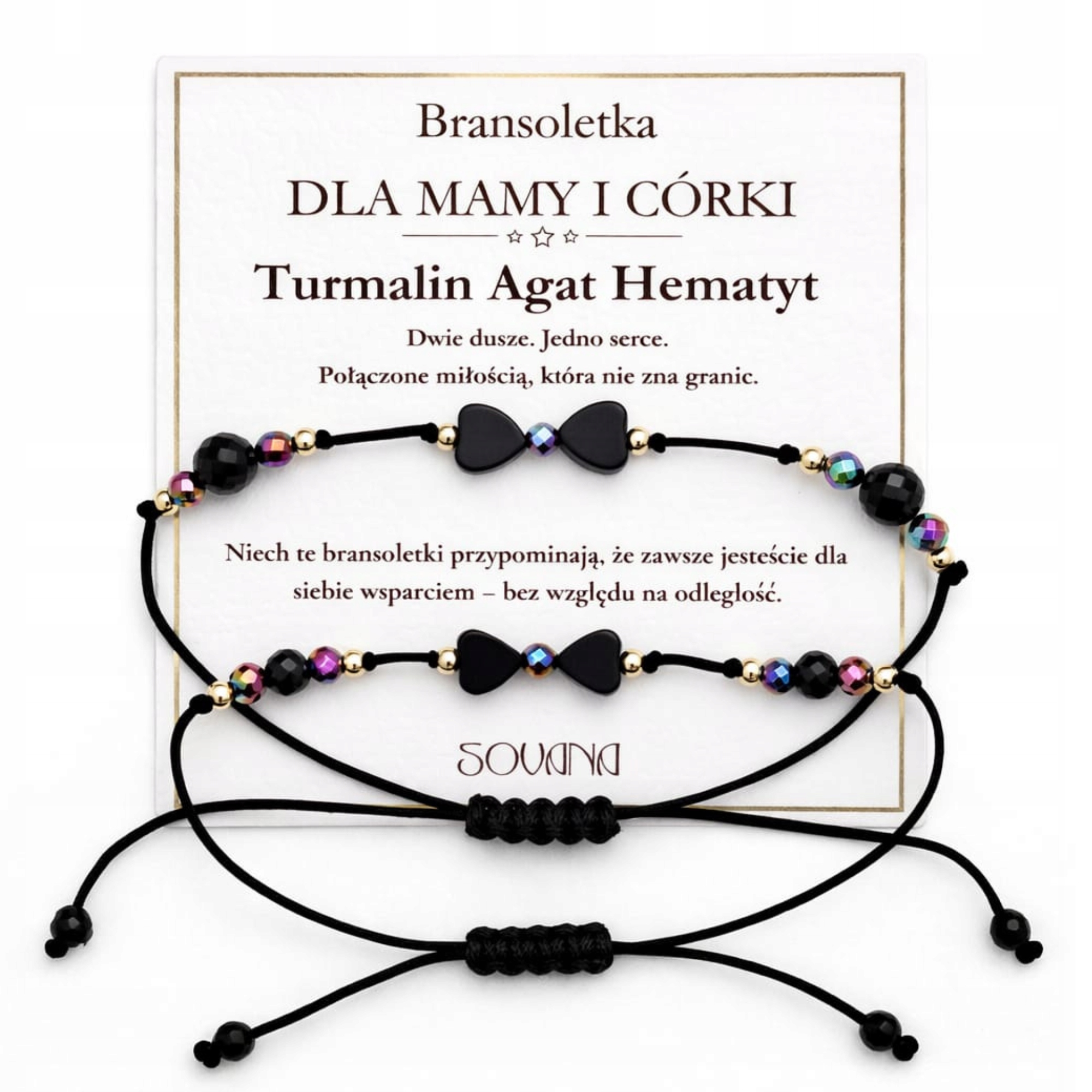 Bransoletka dla Mamy i Córki dla mamy córki Dzień Matki