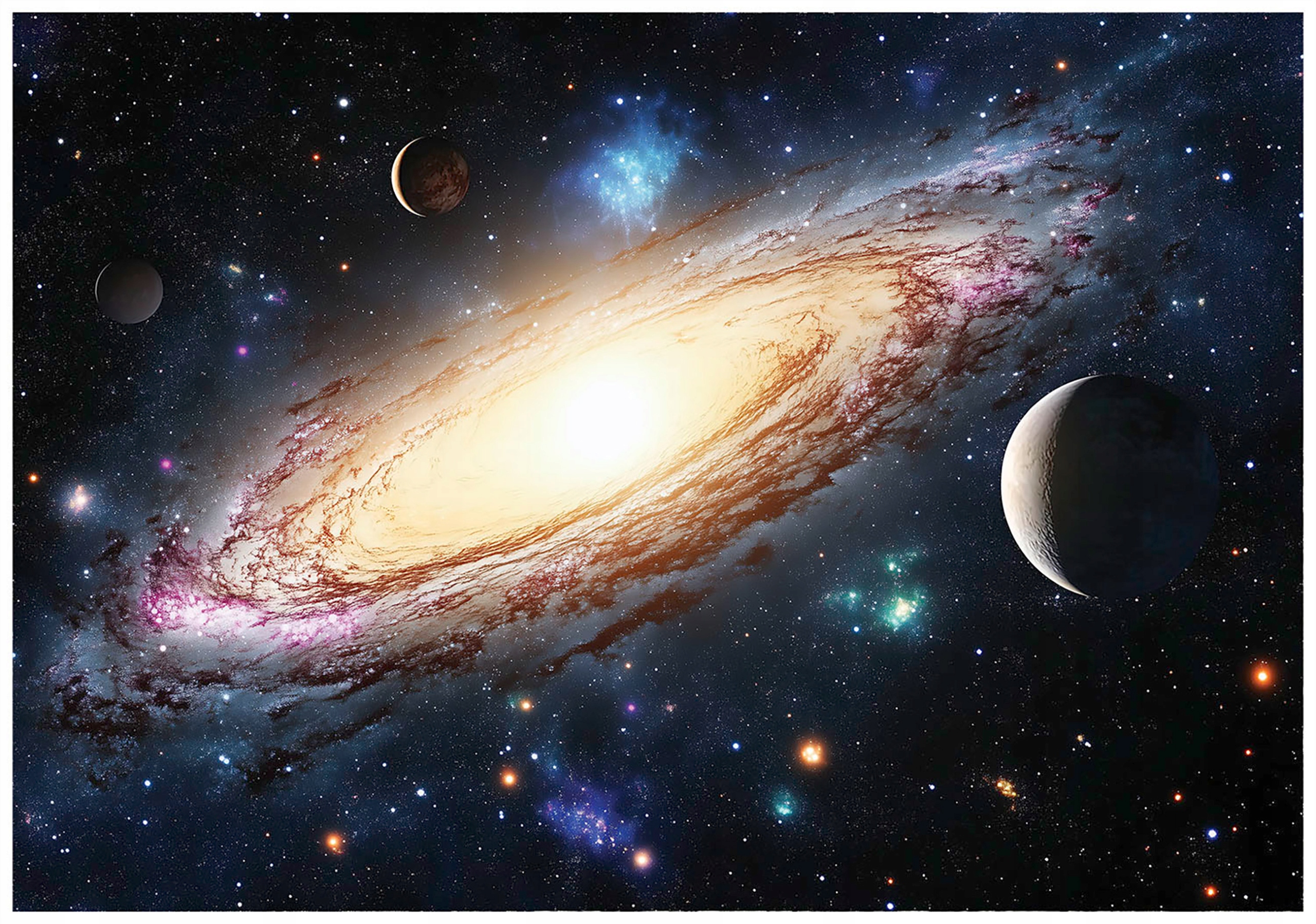 Fototapeta Vesmírna hĺbka vesmíru Galaxie a planéty 368x280 lepidlo