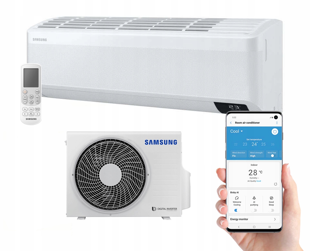 Klimatyzacja SAMSUNG Wind-Free Comfort Ai 2,5kW