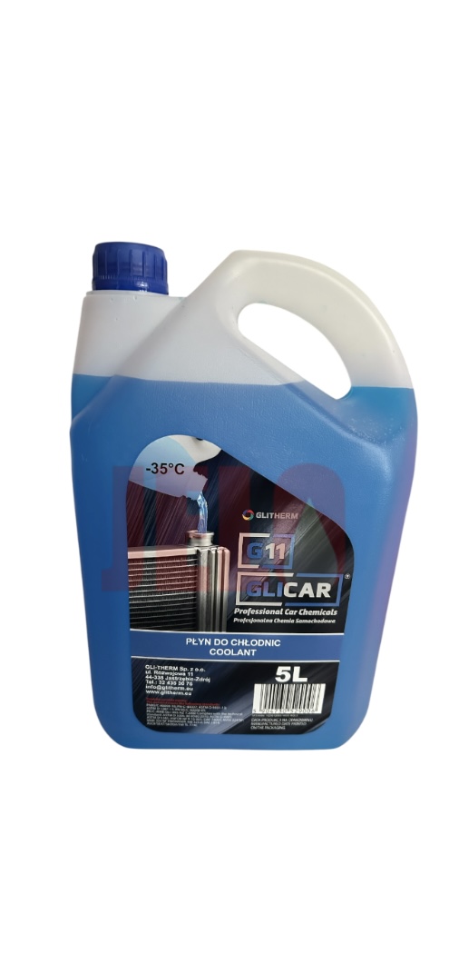 Skuteczna ochrona silnika Płyn do chłodnic Glicar G11 niebieski 5L