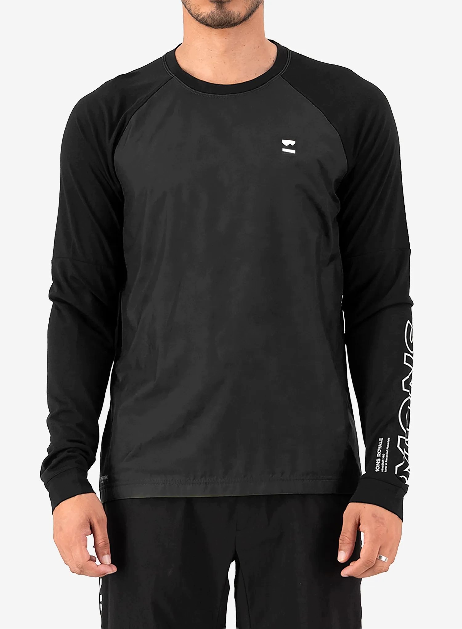 Mikina Mons Royale Tarn Merino Bike Wind Jersey černá XXL
