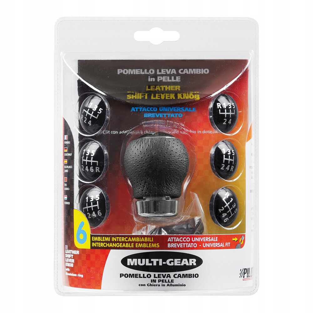 00247 - Ручка переключения передач сменные диски кожа