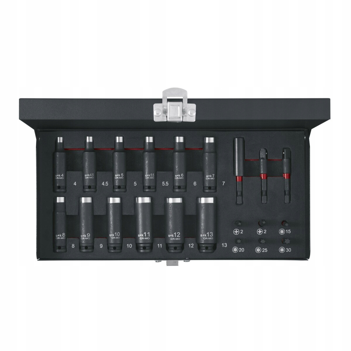 PARKSIDE PERFORMANCE - ZESTAW KLUCZY I BITÓW UDAR 4MM-13MM 21 elementów EAN (GTIN) 4960999909554