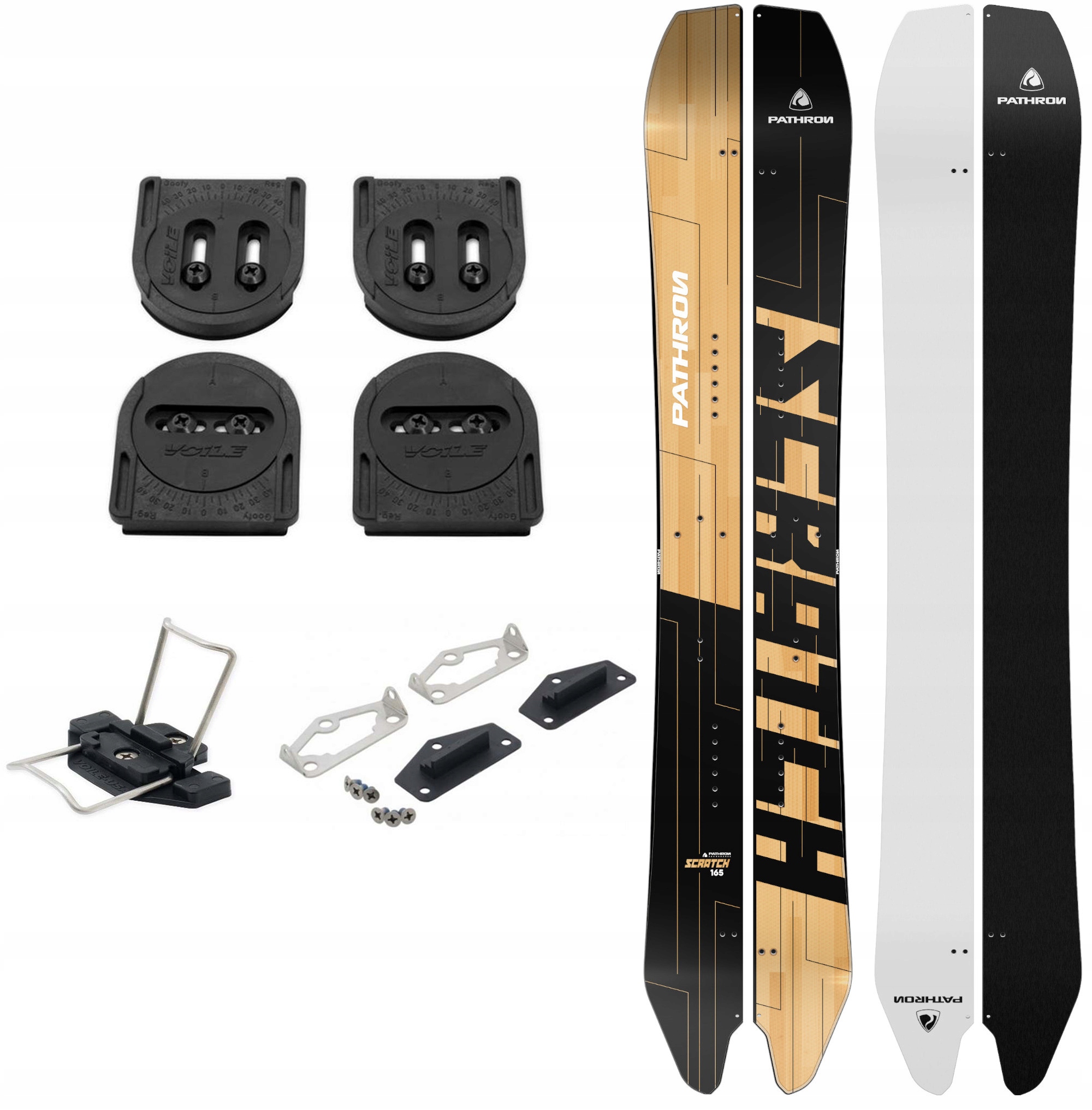 Splitboard Pathron Scratch Split 165cm + zestaw Voile
