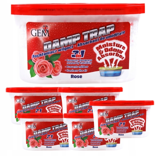 

Pochłaniacz wilgoci Gem Damp Trap Rose 6 x 400 ml