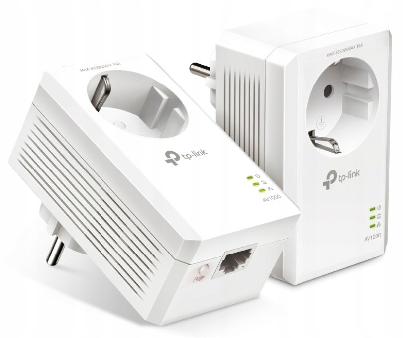 TP-Link TL-PA7017P Kit AV1000 Gigabit Passthrough Powerline Starter Kit