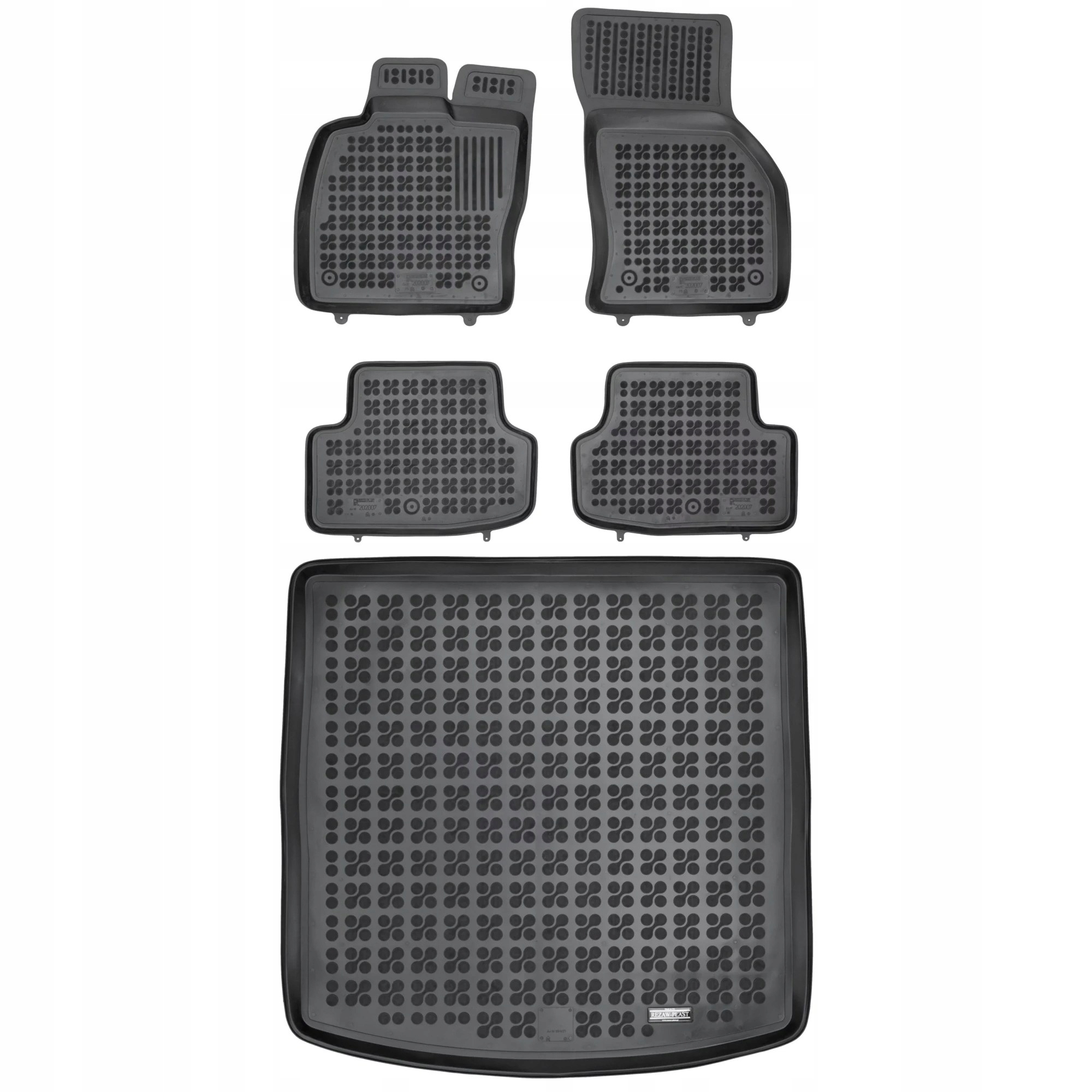 Gumová sada kobercov a rohože Seat Leon III MK3 2014-2020 horná podlaha bag