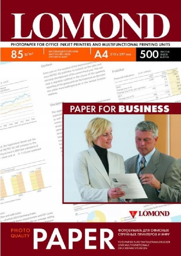 

Papier Foto A4 Matowy 85g Dwustronny 500szt