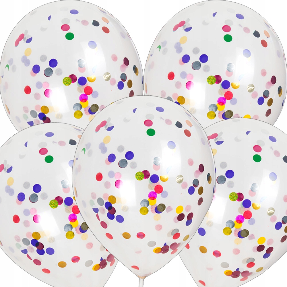

Balony Krystaliczne z Konfetti Mix 5szt Crystal