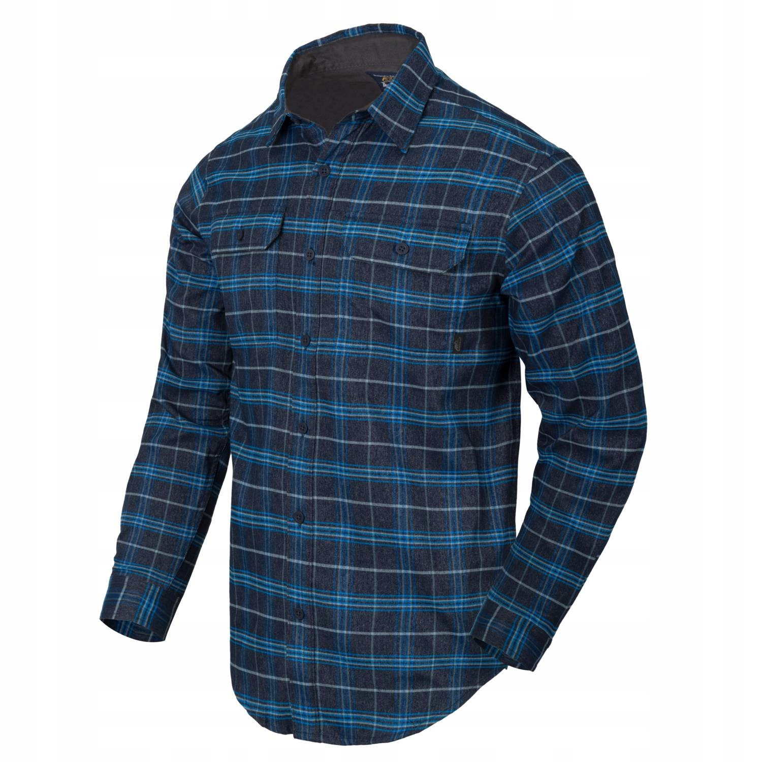 Košile Helikon Tex Greyman Blue Stonework Plaid vel S