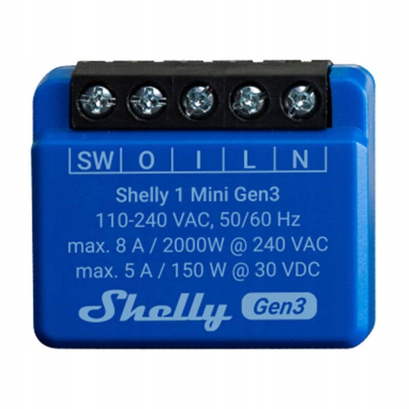Ovladač Shelly 1 Mini Gen3