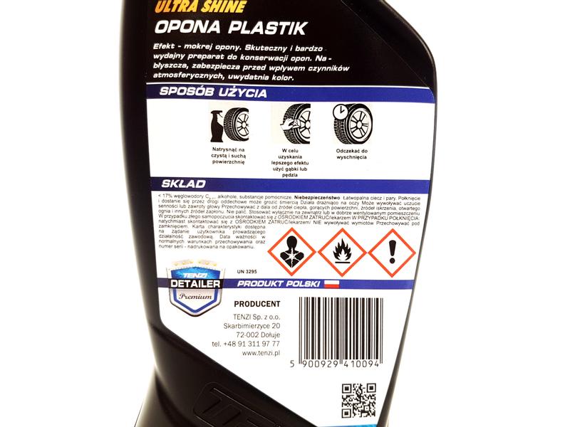 TENZI OPONA PLASTIK DO CZYSZCZENIA OPON 600ML Producent Tenzi