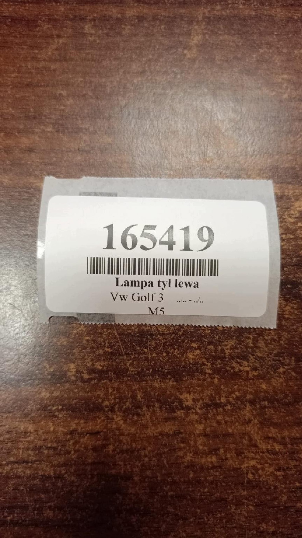 VW GOLF III light left rear part 1H6945111B