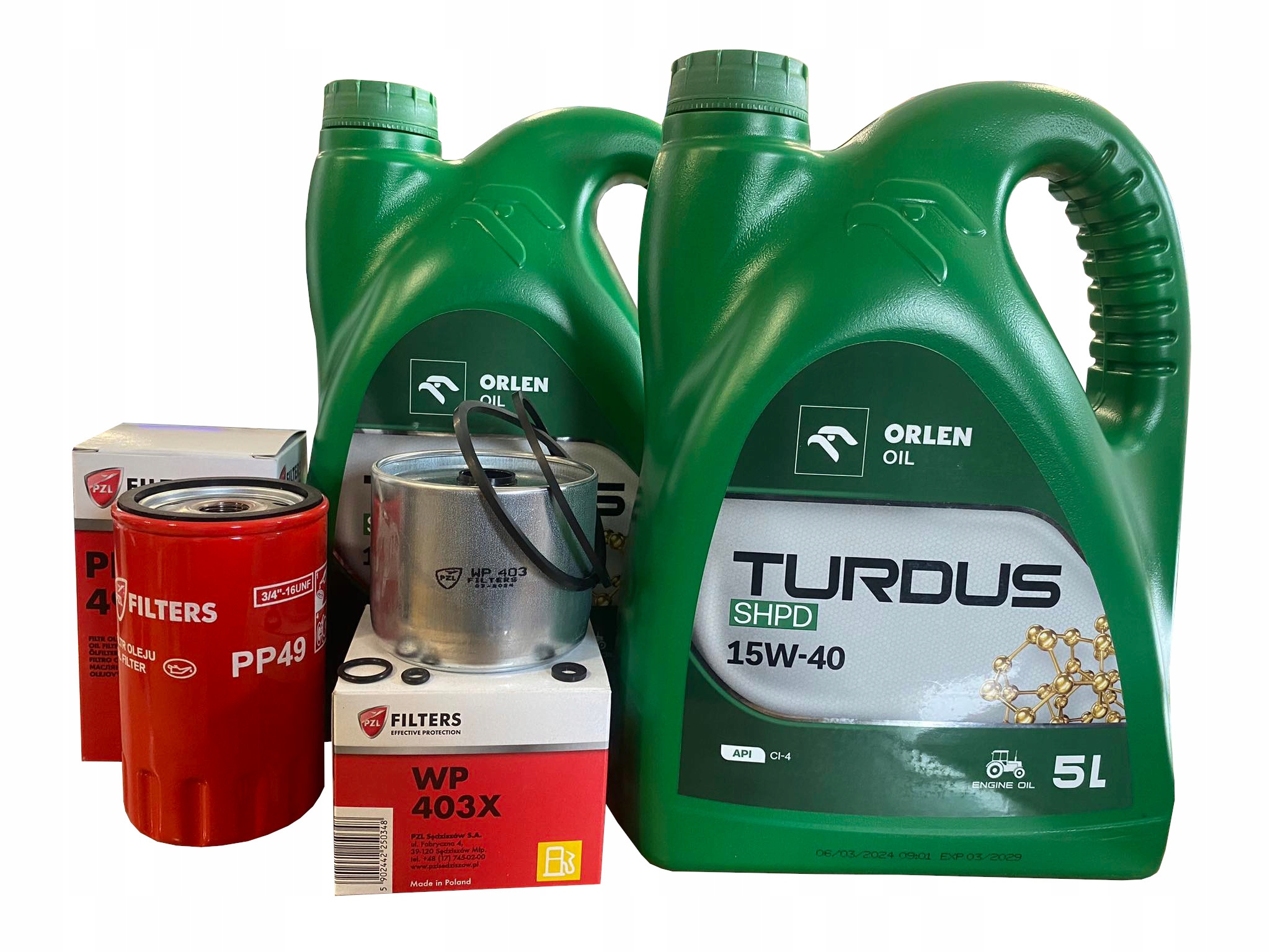 OLEJ TURDUS 10L + FILTRY do URSUS C-360 3P PERKINS