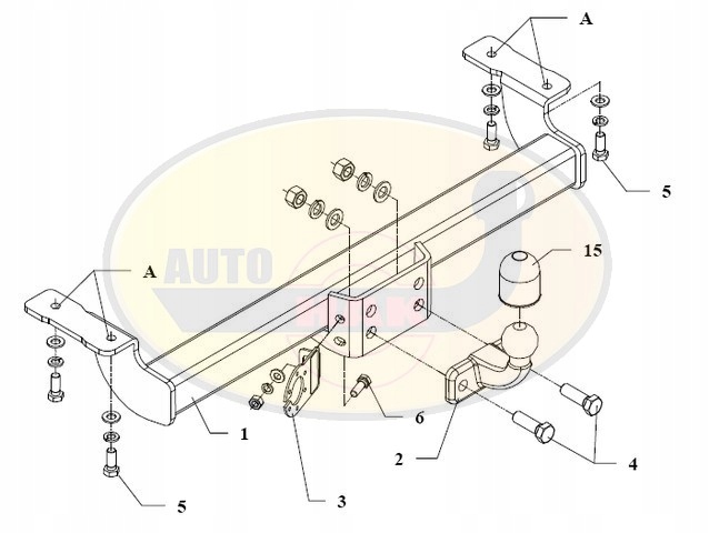 HAK HOLOWNICZY + 13 PIN SUZUKI VITARA 1995-1998 Producent Auto-hak