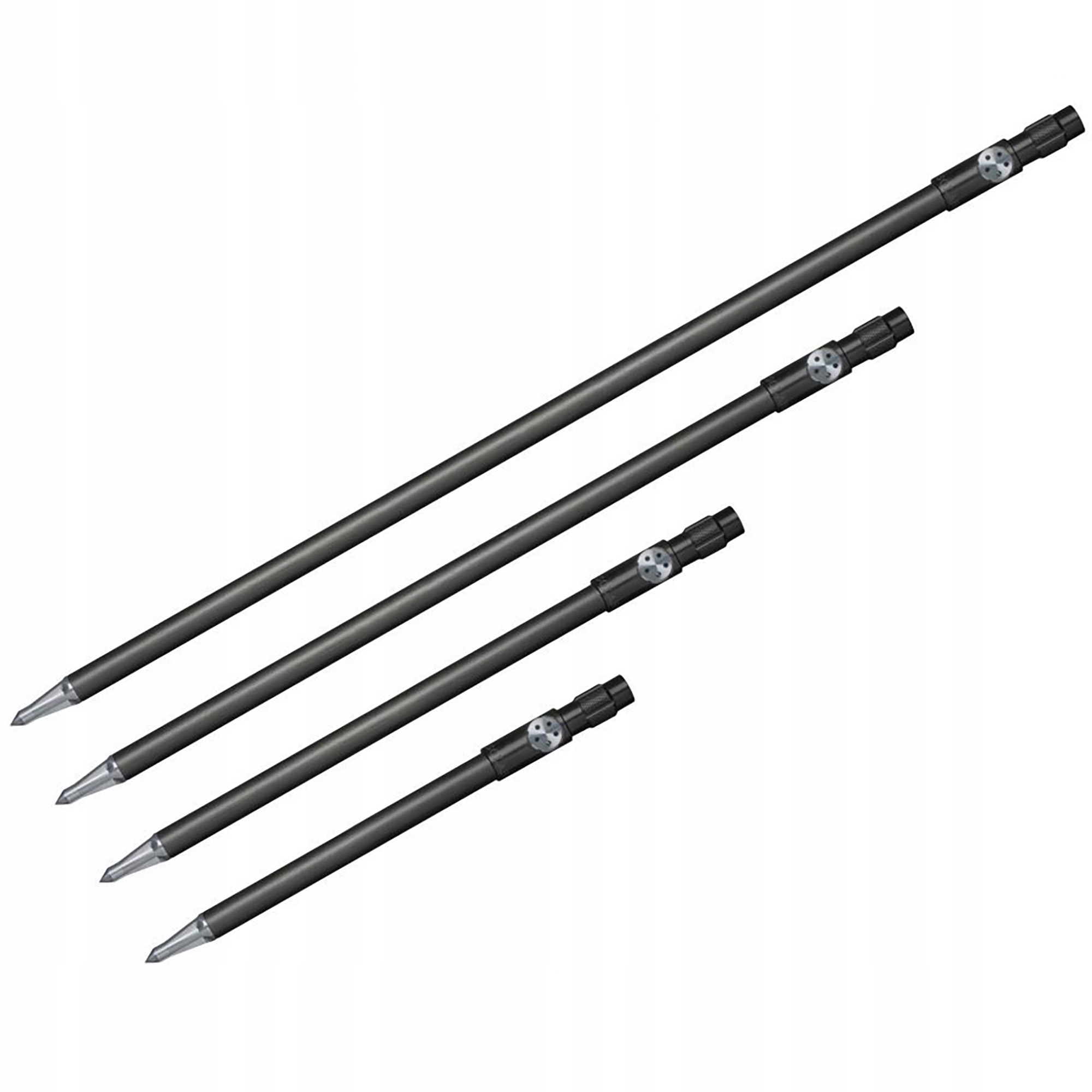 Podpěra z hliníku 12 palců Solar Tackle Black Lite Inch Bankstick