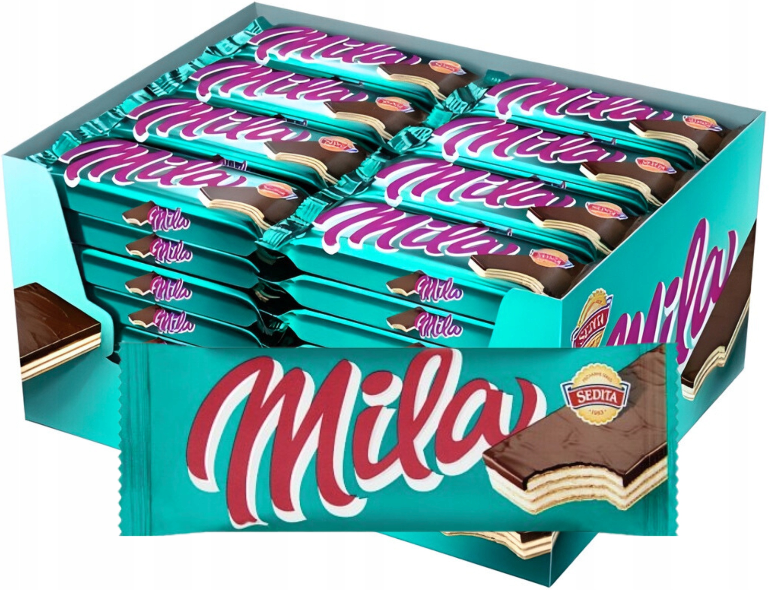 Levně Sedita Mila Oplatky s mléčnou krémovou náplní v kakaové polevě 56×50g