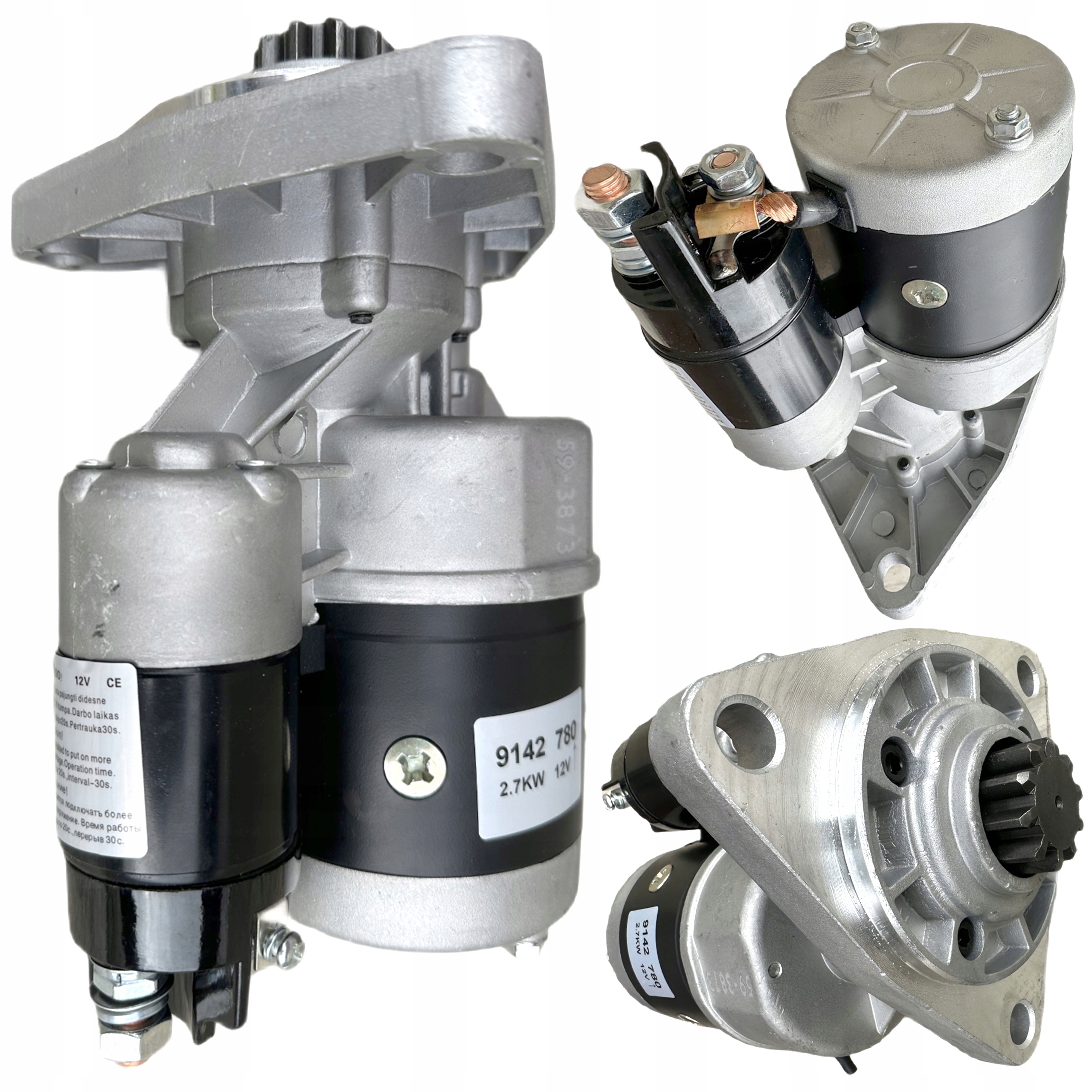 Startér S Reduktorem T25 MTZ-82 Vladimirec T-25 10Z 12V 2,7KW Zesílený