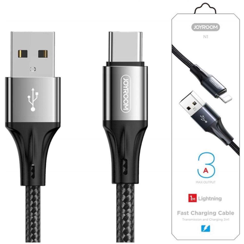 

Mocny Kabel Usb Usb-c 3A Quick Charge 3.0 1M