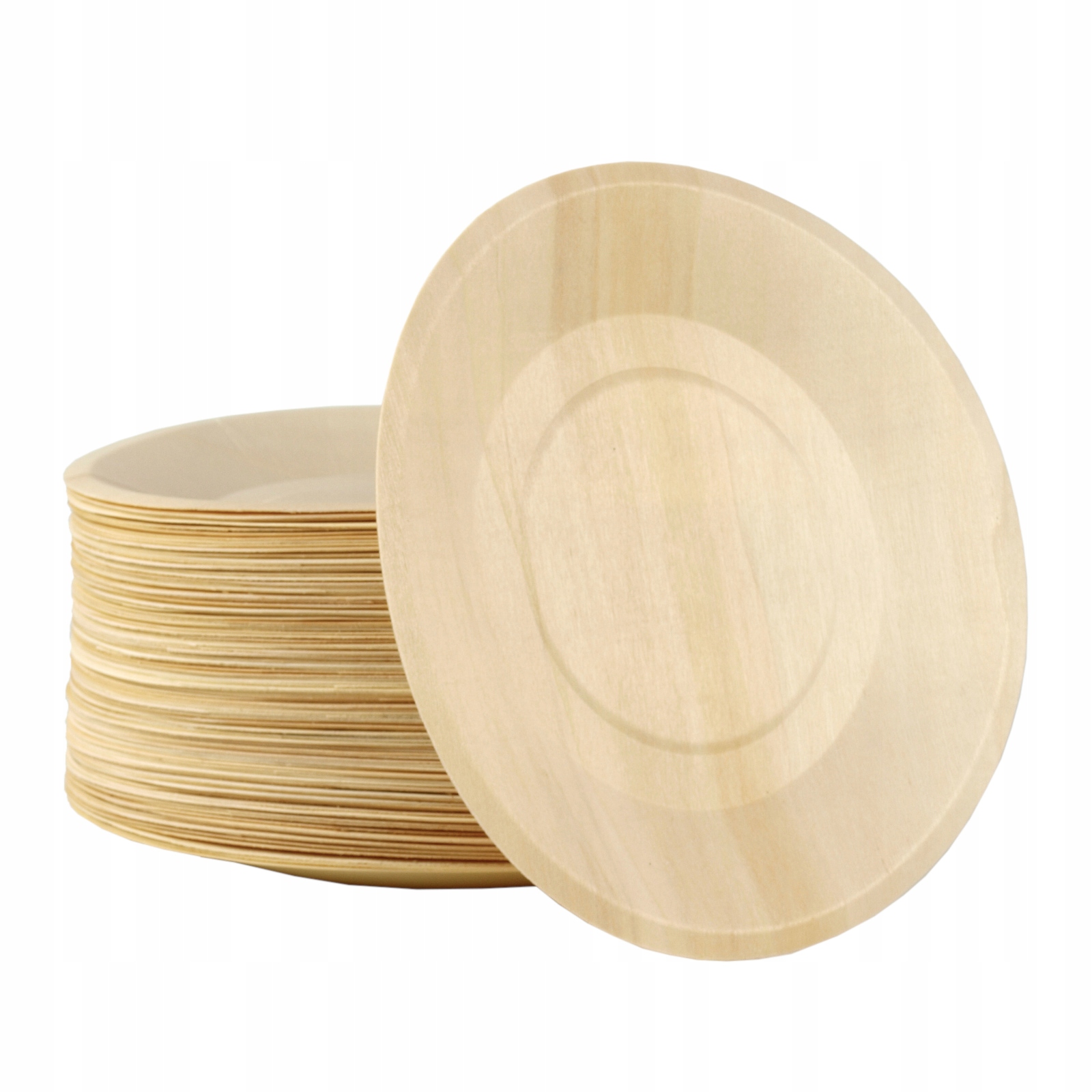 

Talerze jednorazowe drewniane 21,5cm 100 szt.