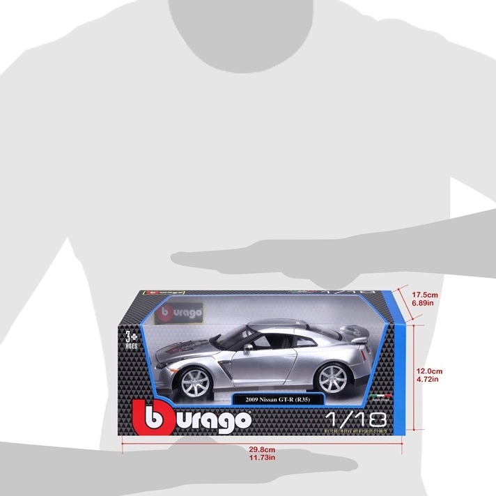 Nissan GT-R R35 1:18 model Bburago 18-12079 Model Nissan GT-R 2009
