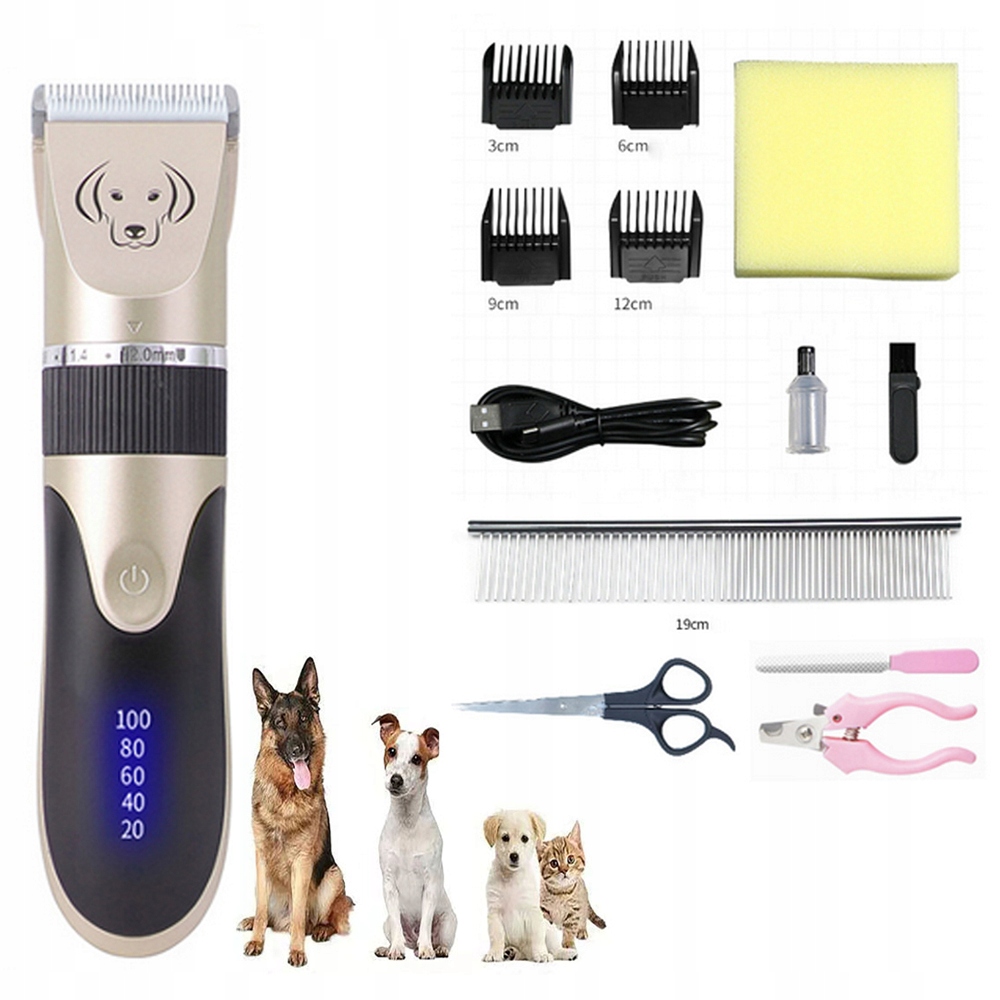 Levně Strojek Na Stříhání Psů A Koček A Zvířat, Tichý, Profesionální Sada