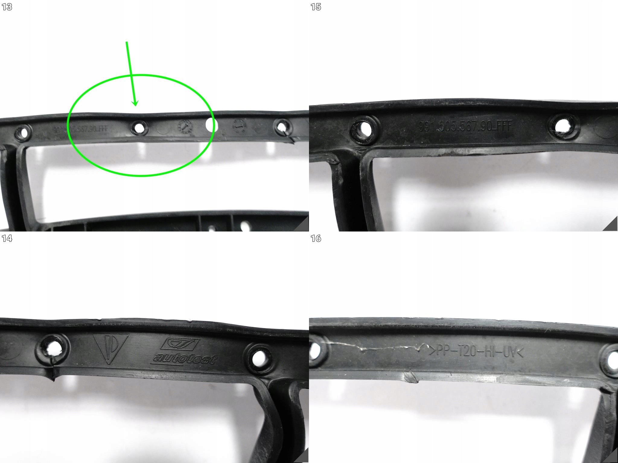 PORSCHE 911 991 GT3 15-17 grid grille frame MOCUJACA upper bumper front