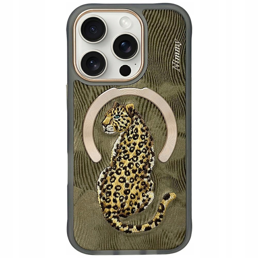 Etui Nimmy Magnetic Fantasy Animal MagSafe na iPhone 16 Pro Max złote