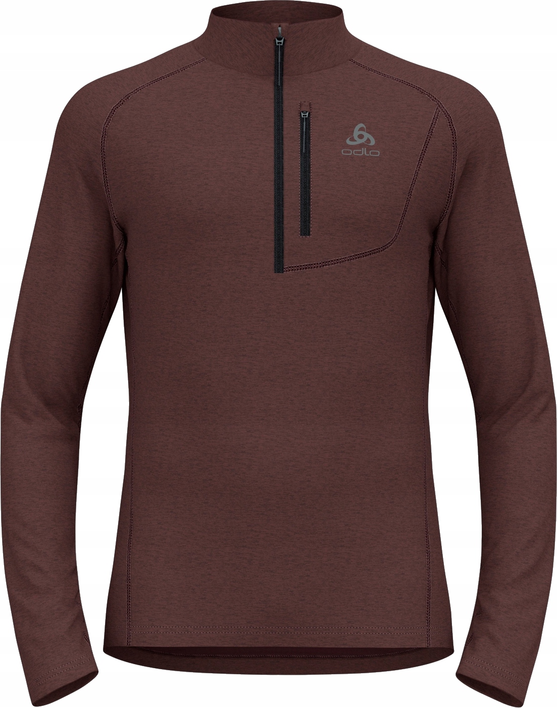 Cienka Bluza Męska Odlo Tencia Mid Layer 1/2 zip r. L Fudge Melange
