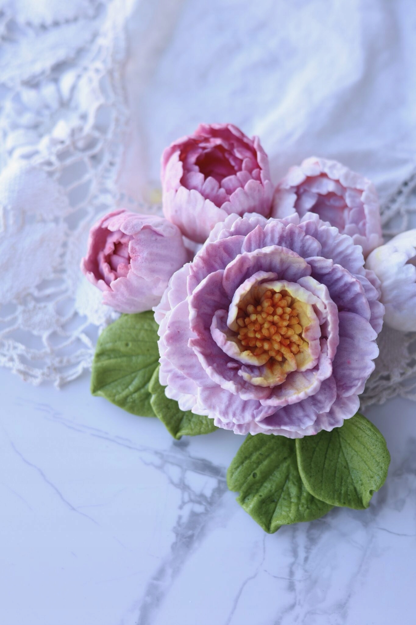 Levně Silikonová forma Pivoňka Sara XL silikonový mold pro dekoraci