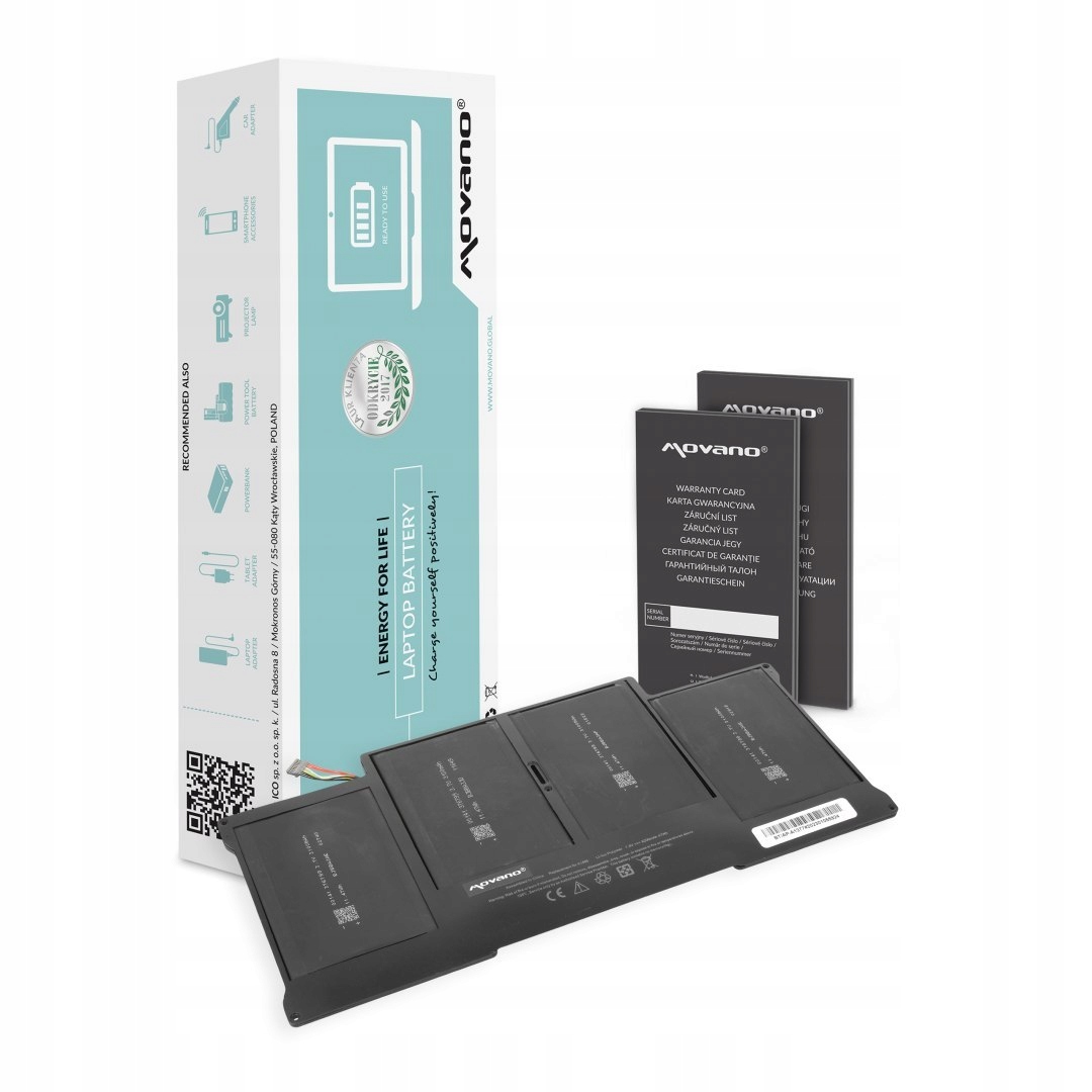 Baterie Movano pro Apple MacBook Air 13" A1377