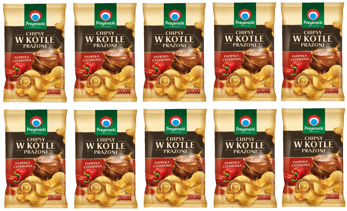 10 x 125 g Przysnacki Chipsy pražené papriky Karton