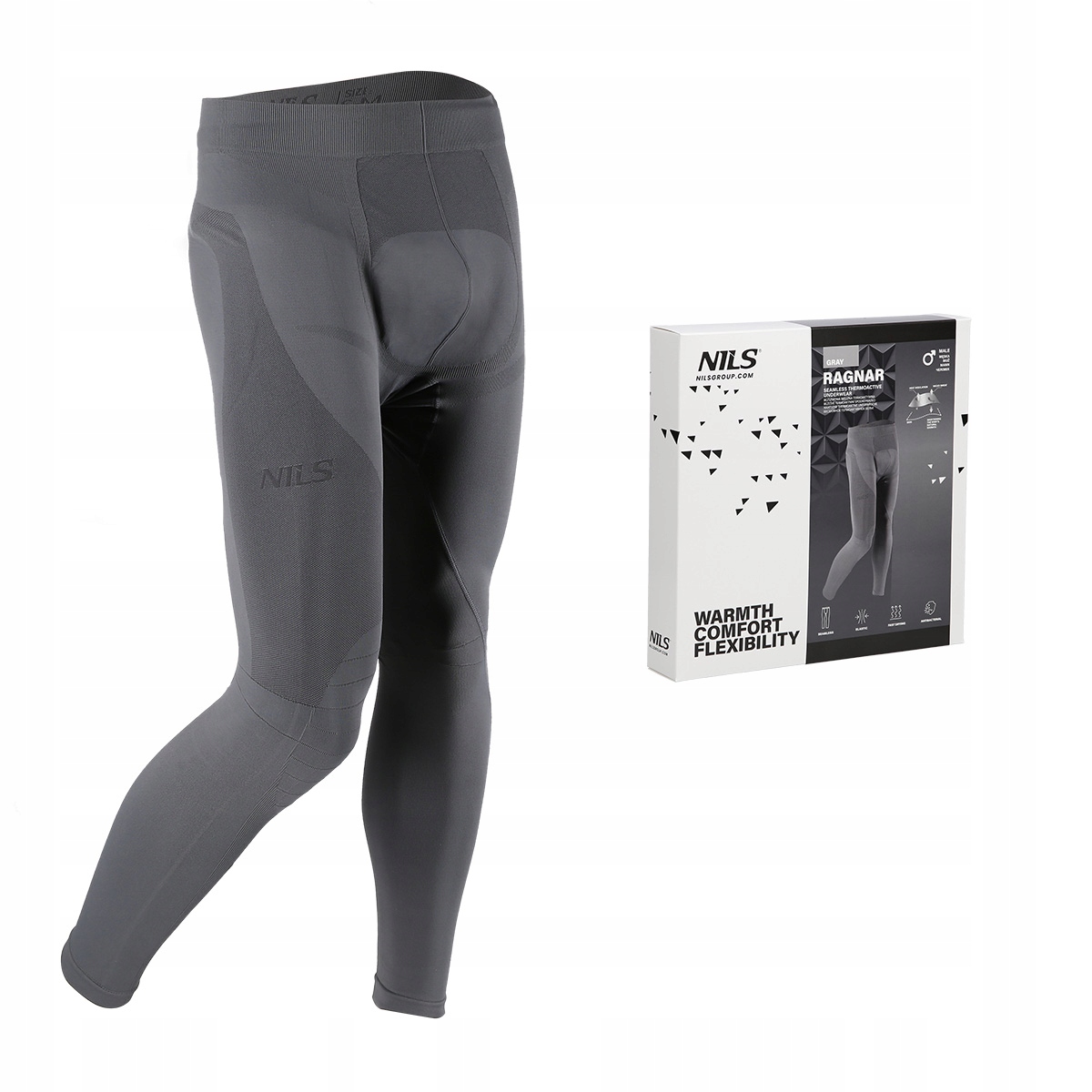 Spodnie Termoaktywne Szare Męskie 2XL/3XL Ragnar Nils BTS0060 Bielizna