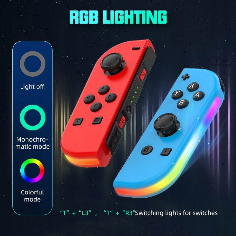 Para bezprzewodowych kontrolerów Switch Joy-Con dla Switch/OLED/Lite Producent bez marki