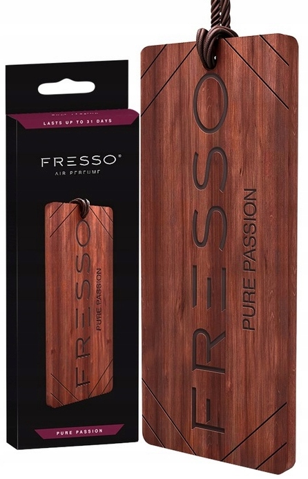 FRESSO PURE PASSION DREWNIANA ZAWIESZKA ZAPACHOWA DO SAMOCHODU