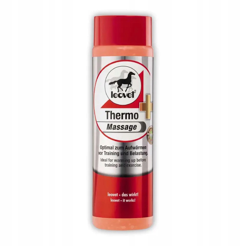 Leovet Thermo Massage żel do masażu przed treningiem dla koni horse 500 ml