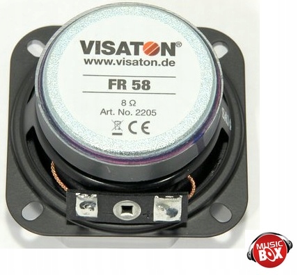GŁOŚNIK SZEROKOPASMOWY VISATON FR58 8ohm 12W NOWY EAN (GTIN) 4007540022048