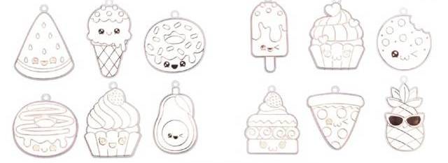 ZESTAW ARTYSTYCZNY KREATYWNY DO MALOWANIA SZABLONY WZORY ZAWIESZKI NAUKA Kolor Wielokolorowy